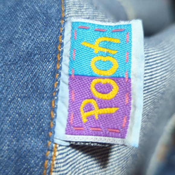 Vtg Disney Winnie The Pooh Denim Trucker Jean Jacket Honeypots Embroidery Sz L - Picture 8 of 11